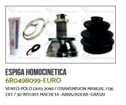 ESPIGA LADO RUEDA VW VENTO POLO