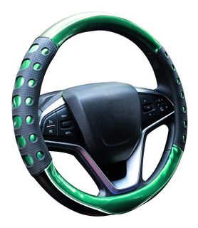 CUBRE VOLANTE CAMION AMARRAR NEGRO/VERDE