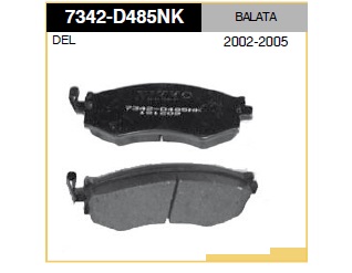 BALATA DELANTERO NS SENTRA B15 02-05  FP
