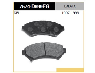 BALATA DELANTERO CV IMPALA 00-03 TRANSPO 97-08 GRAND