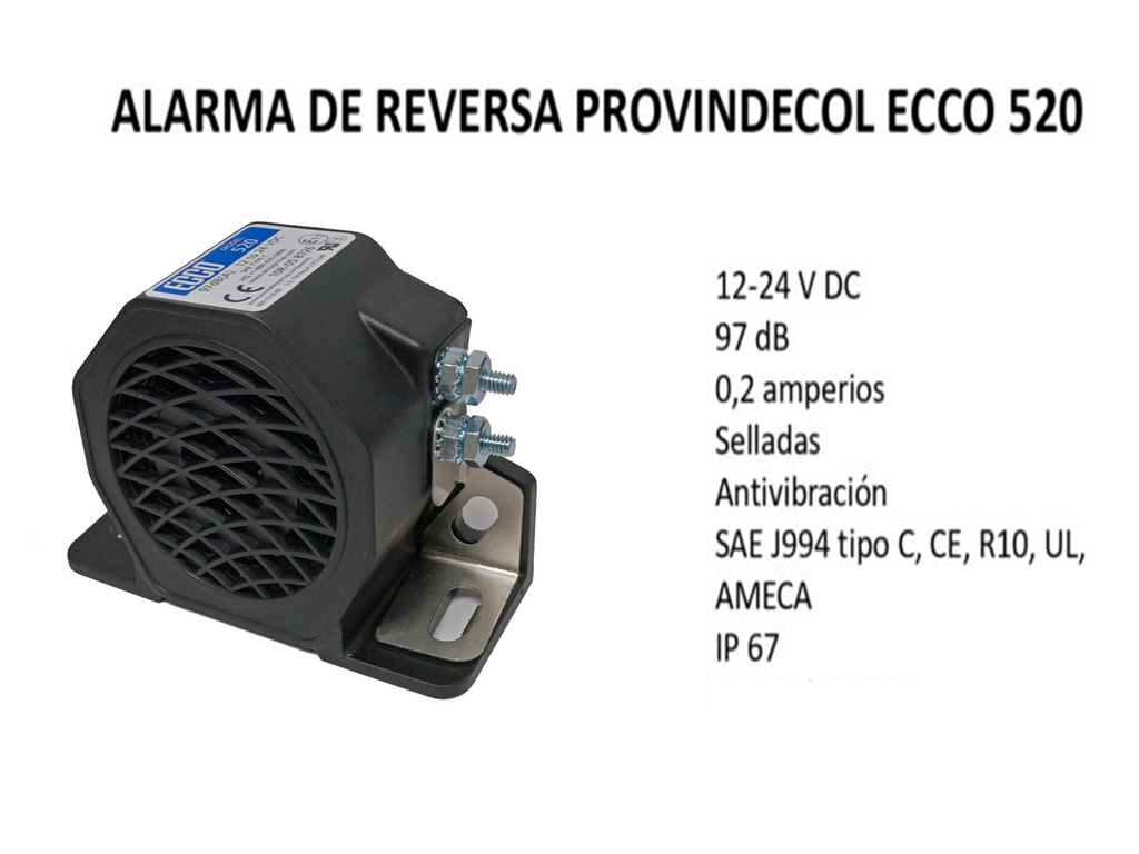 ALARMA REVERSERA ECCO 520 INDUSTRIAL