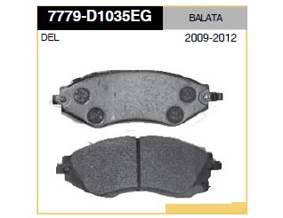 BALATA DELANTERO CV AVEO OPTRA  PONTIAC G3  09--FP 
