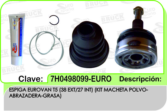 ESPIGA LADO RUEDA VW EUROVAN TRANSPORTER