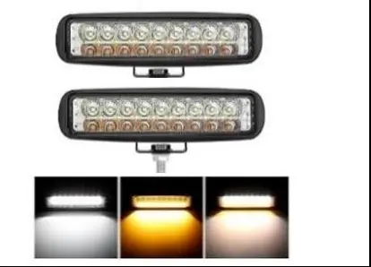 FARO DE NIEBLA 18 LED 30W 4 FUNCIONES (BLANCO,  AMBAR, ESTROBO BLANCO, ESTROBO AMBAR) 12-24V  JUEG