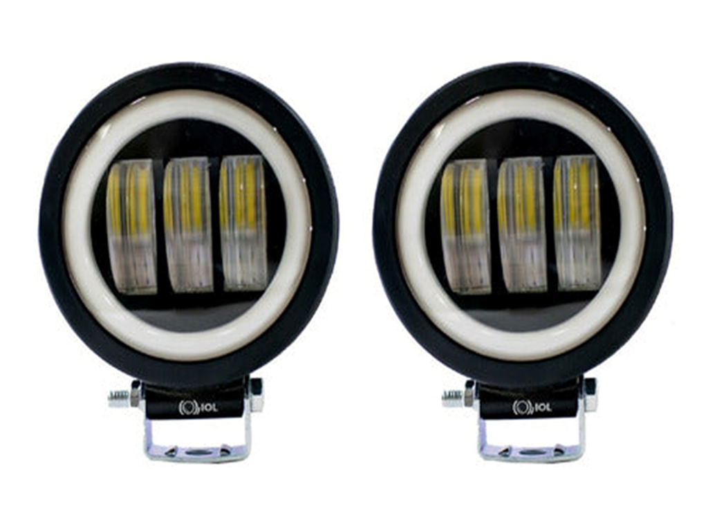 FARO LED REDONDO OJO BLANCO
