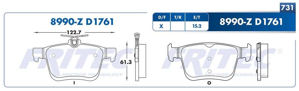 BALATA DELANTERO VW JETTA 19-20