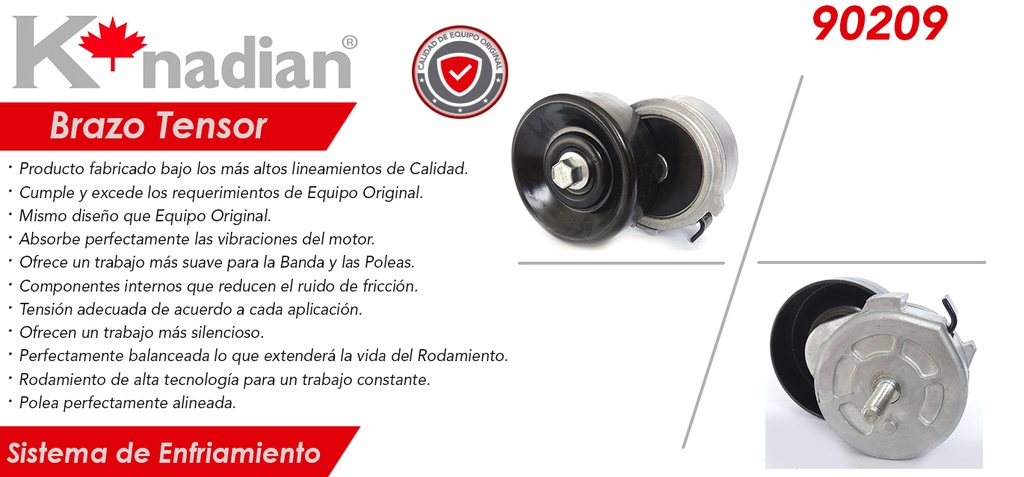 POLEA TENSORA ALTERNADOR DG GRAND CARAVAN 3.0 91-00