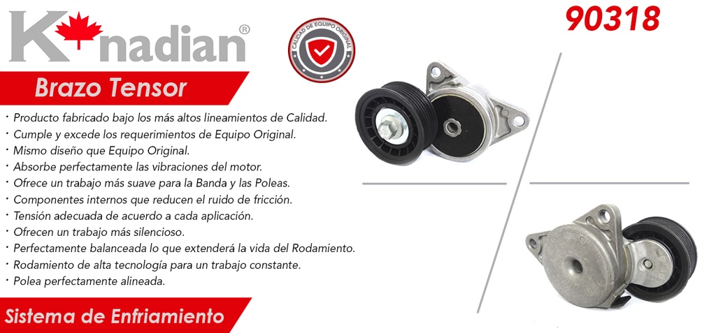 POLEA TENSORA ALTERNADOR FD FOCUS 4KAR-318