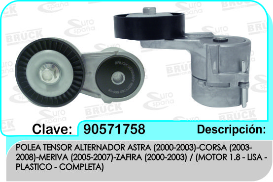 POLEA TENSORA ALTERNADOR CV ASTRA 1.8