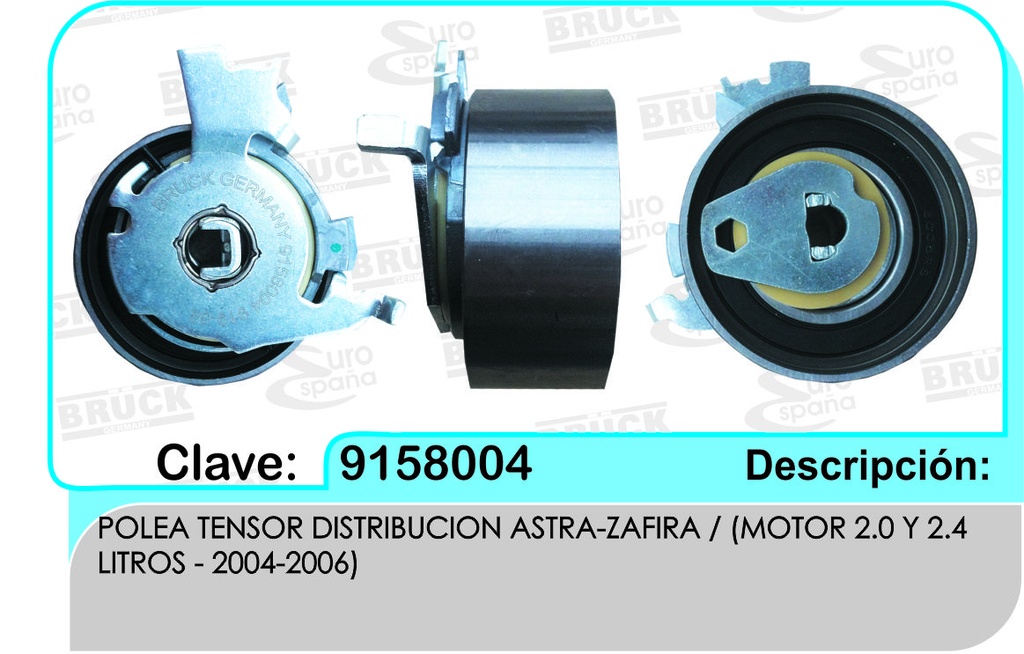 POLEA TENSORA DISTRIBUCION CV ASTRA OPTRA MERIVA 2.0 LUV 137046-KN