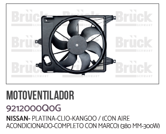 MOTOVENTILADOR NS PLATINA C/AIRE