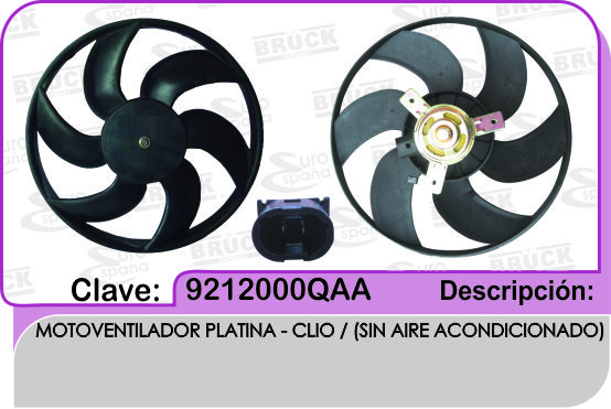 MOTOVENTILADOR NS PLATINA S/AIRE