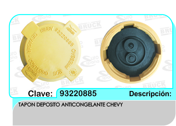TAPON DEPOSITO ANTICONGELANTE CV CHEVY PICK UP FIESTA