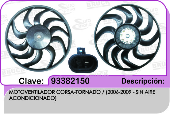 MOTOVENTILADOR CV CORSA TORNADO S/CLIMA