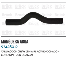 MANGUERA CALEFACION CV CHEVY