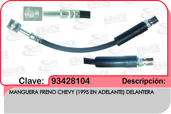 MANGUERA FRENO DELANTERO CV CHEVY