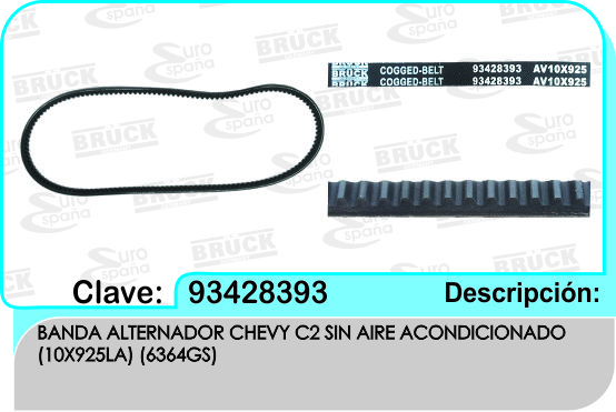 BANDA ALTERNADOR CV CHEVY