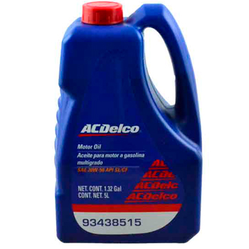 ACEITE MOTOR GASOLINA MULTIGRADO 20W50 5LTS