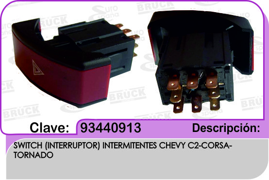 SWITCH INTERMITENTES CV CHEVY C2 CORSA 04-08