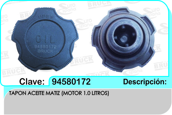 TAPON ACEITE CV MATIZ SPARK 96940004