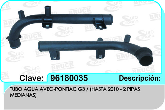 TUBO AGUA CV AVEO 	TRG608-KN