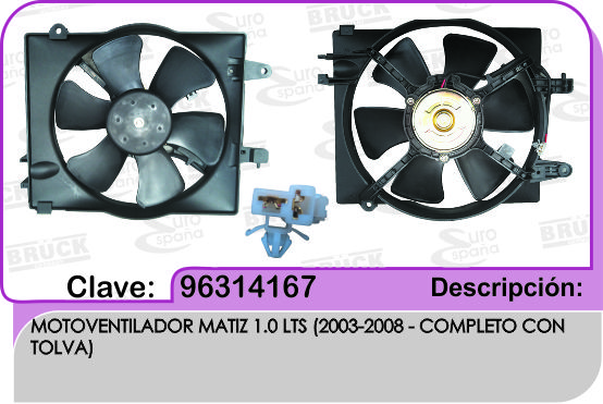 MOTOVENTILADOR CV MATIZ 03- C/CLIMA