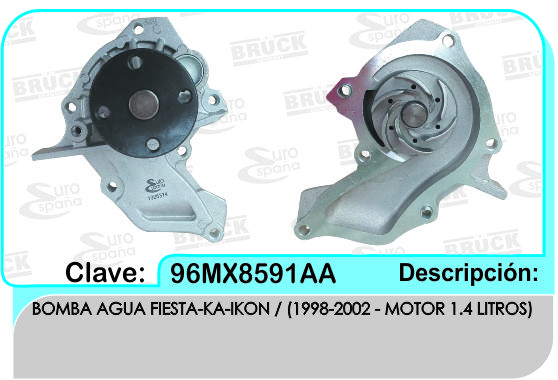 BOMBA AGUA FD FIESTA MOTOR 1.4