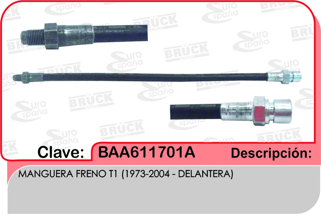 MANGUERA FRENO DELANTERO VW SEDAN