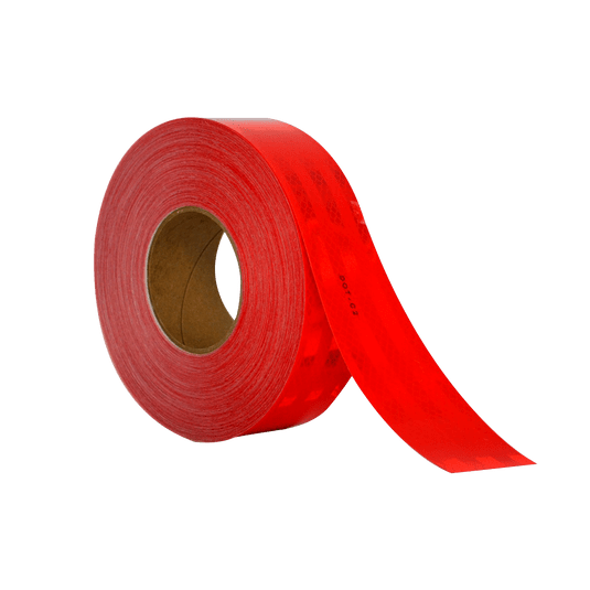 CINTA REFLEJANTE 0.5 CM ROJA LISA