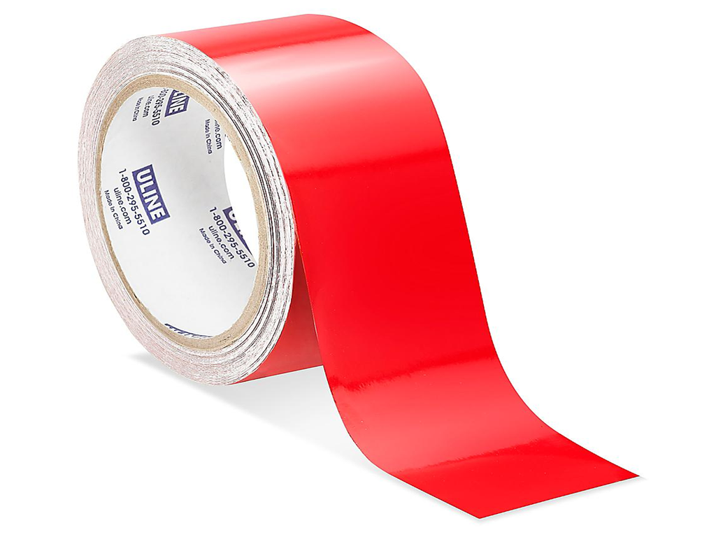 CINTA REFLEJANTE 2CM ROJO LISA