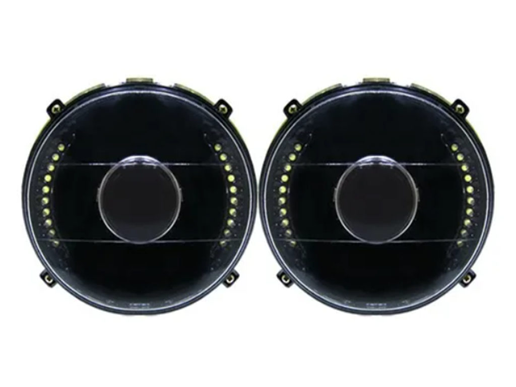 FARO VW SEDAN C/LUPA LEDS FONDO NEGRO