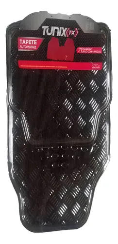 TAPETE METALIZADO 4PZ NEGRO