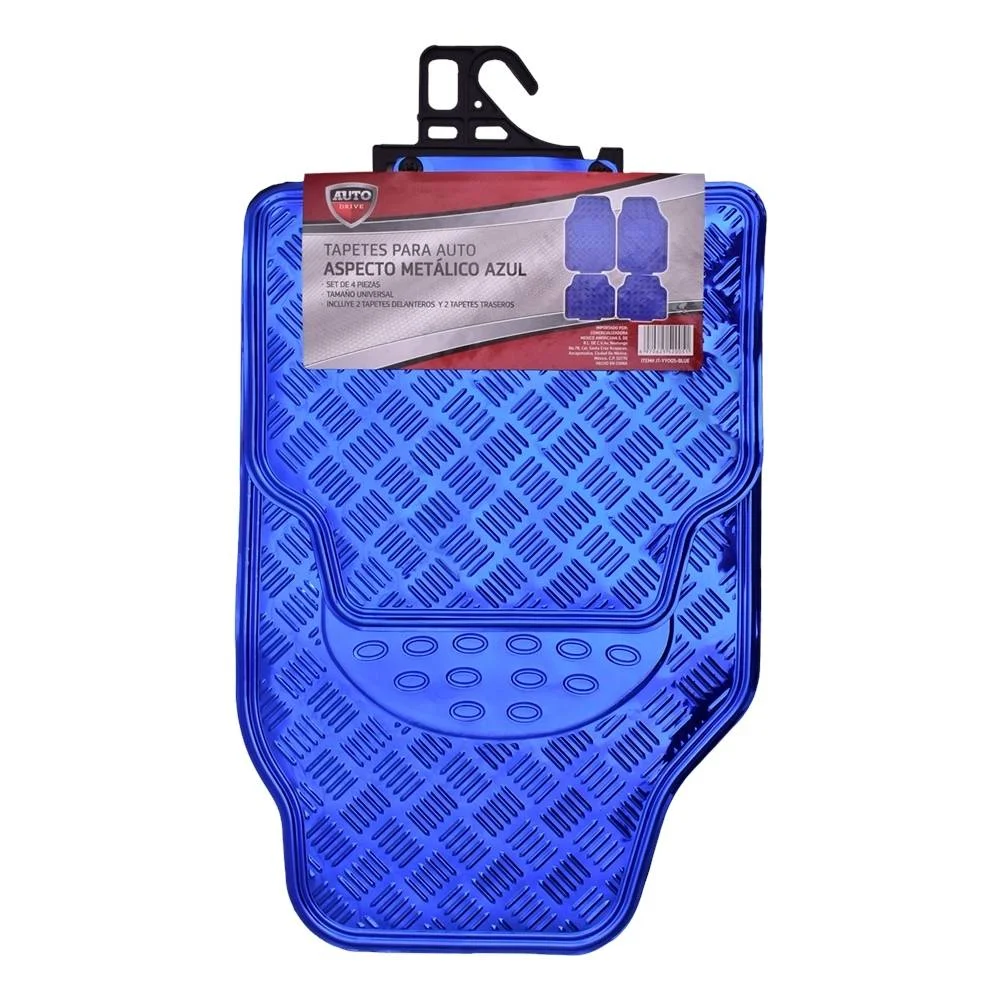 TAPETE METALIZADO 4PZ AZUL