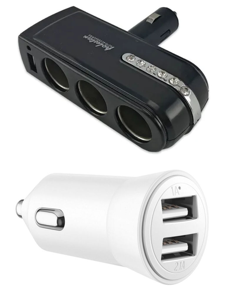 CARGADOR TRIPLE NEGRO