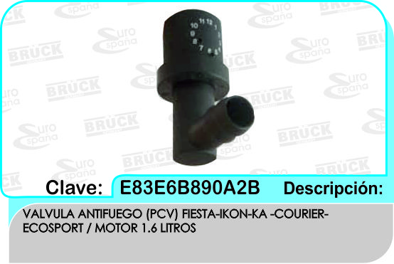 VALVULA PCV FD FIESTA 1.6 KA ECOSPORT E83E6B890A2B-BRUCK