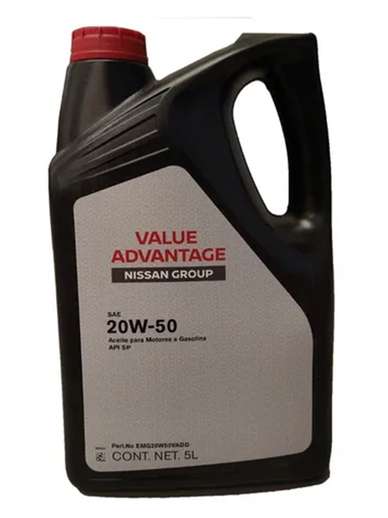 ACEITE MOTOR GASOLINA MULTIGRADO 20W50 5LTS SHG20W50VADD