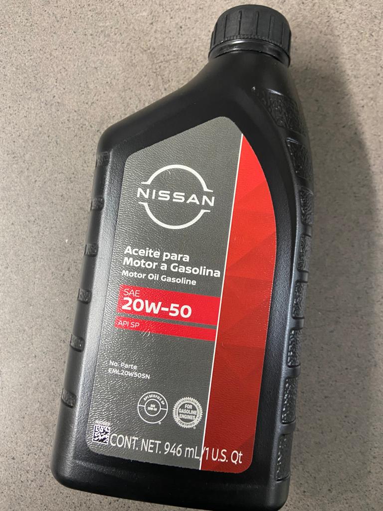 ACEITE MOTOR GASOLINA MULTIGRADO 20W50 1LTS