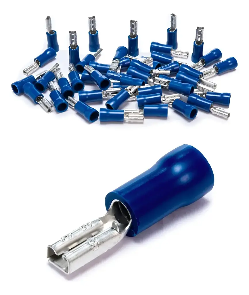 TERMINAL ENCHUFE HEMBRA AZUL MINI