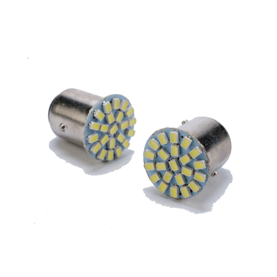 FOCO 2 POLOS PATAS DISPAREJA LED BLANCO
