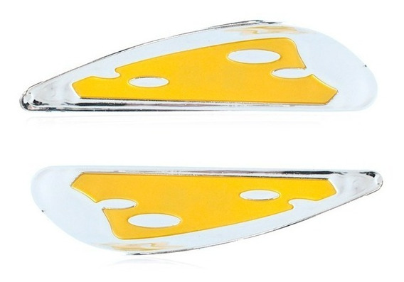 ALERON LIMPIAPARABRISAS CROMADO AMARILLO