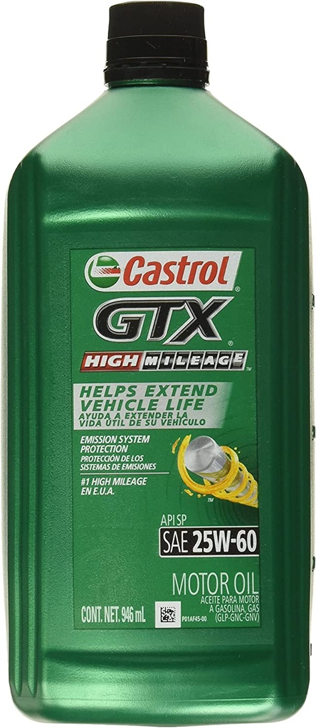 ACEITE MOTOR GASOLINA MULTIGRADO 25W60 1LTS