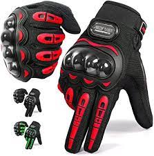 GUANTE PARA MOTOCOCLETA Y BICICLETA ROJO