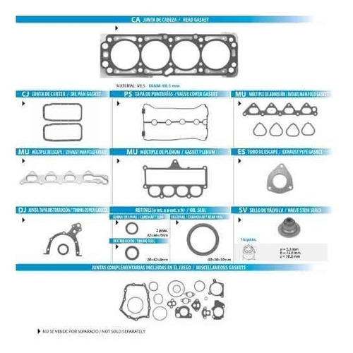 JUNTA MOTOR CV AVEO