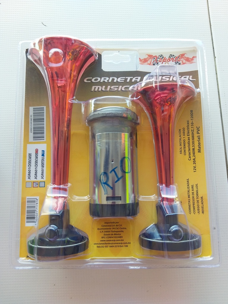 CORNETA MUSICAL ROJO