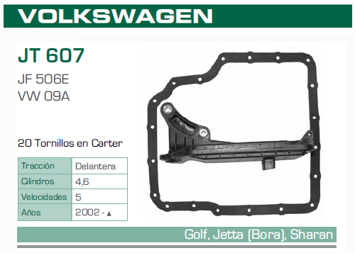 FILTRO TRANSMISION VW