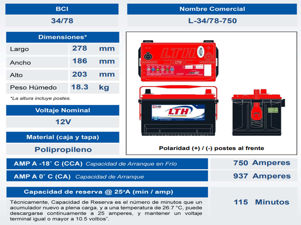ACUMULADOR LTH