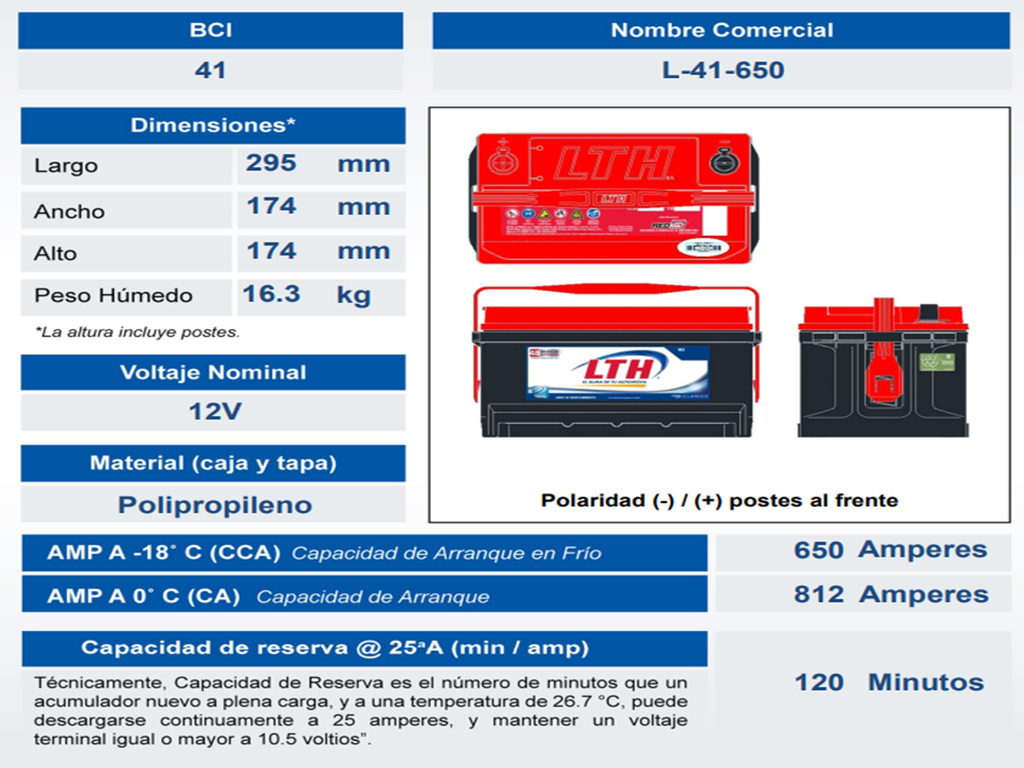 ACUMULADOR LTH