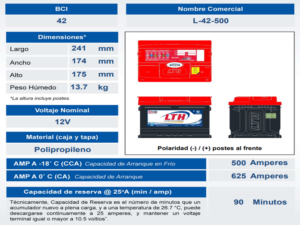 ACUMULADOR LTH