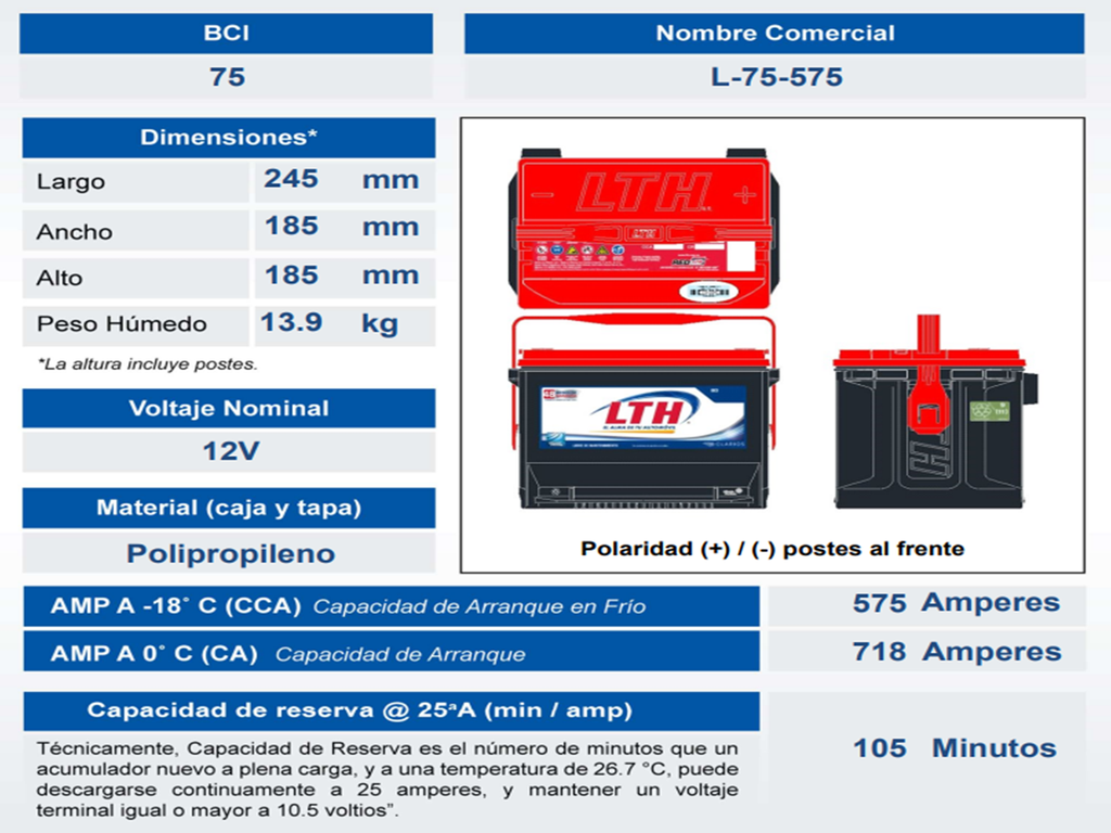 ACUMULADOR LTH