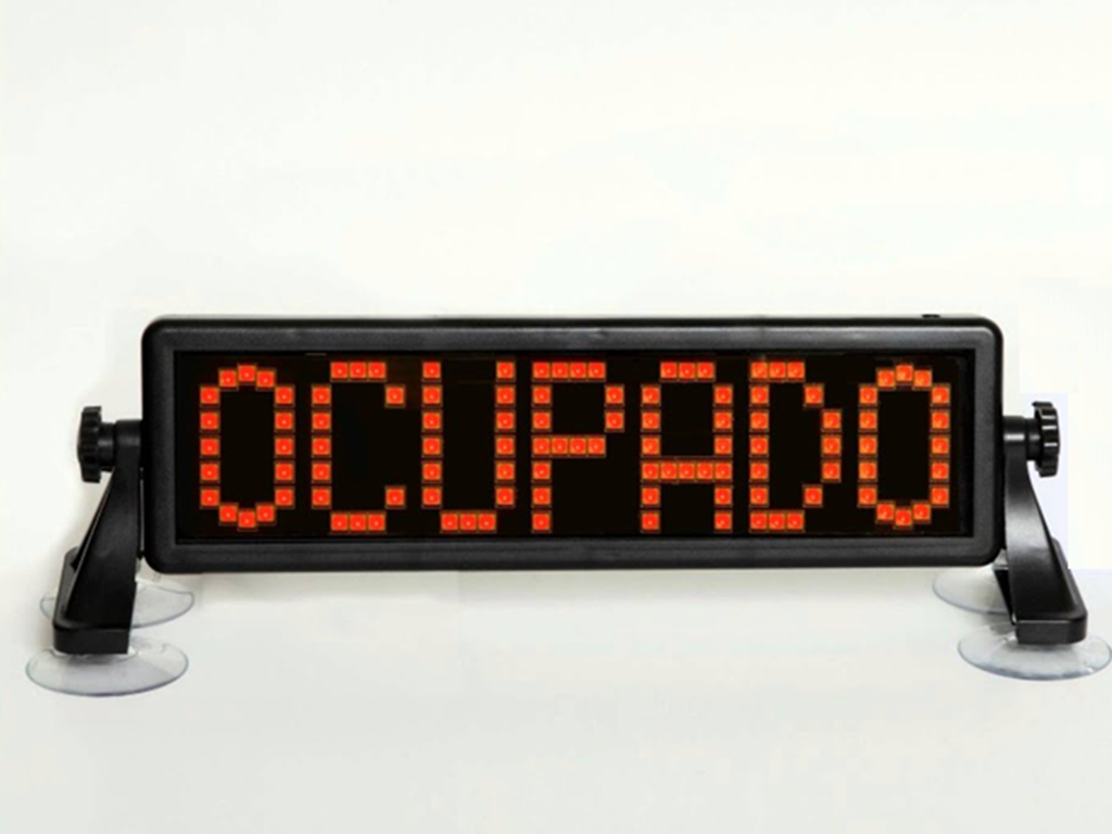 LETRERO PARA TAXI LIBRE/OCUPADO